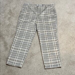 Liverpool Plaid Ankle Pants